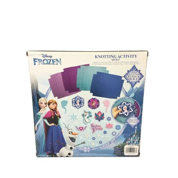 Disney Frozen Knotting Activity Quilt With Adhesive Patches - Picture 2 of 6